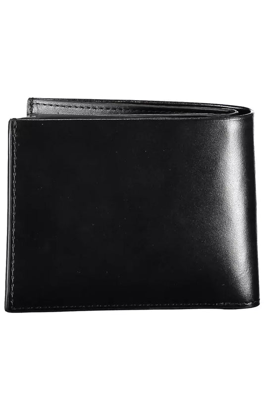 Black Leather Men Wallet - SEHABRANDS