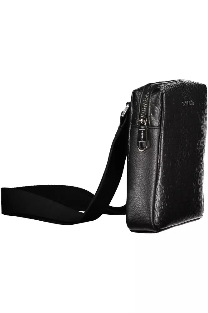 Black Polyester Men Shoulder Bag - SEHABRANDS