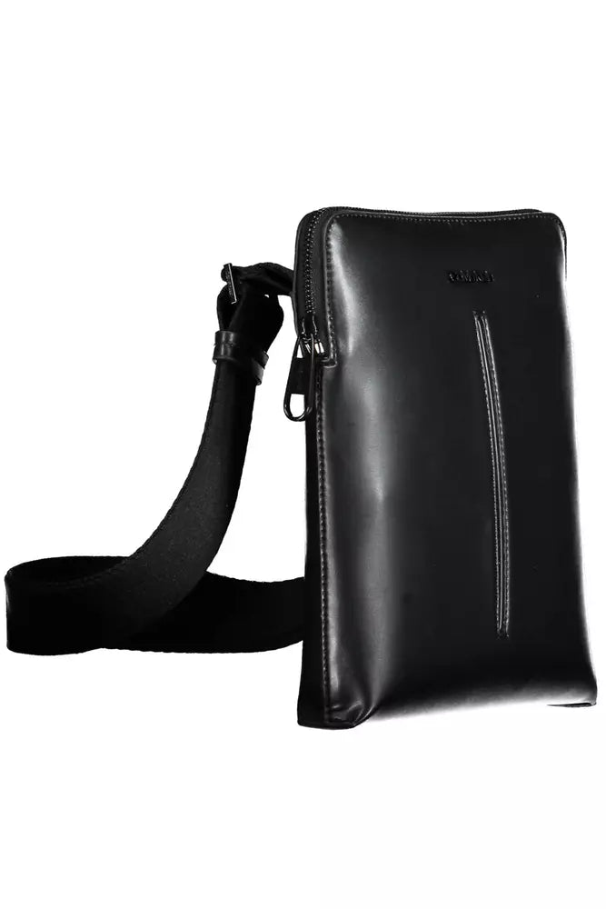 Black Polyester Men Shoulder Bag - SEHABRANDS