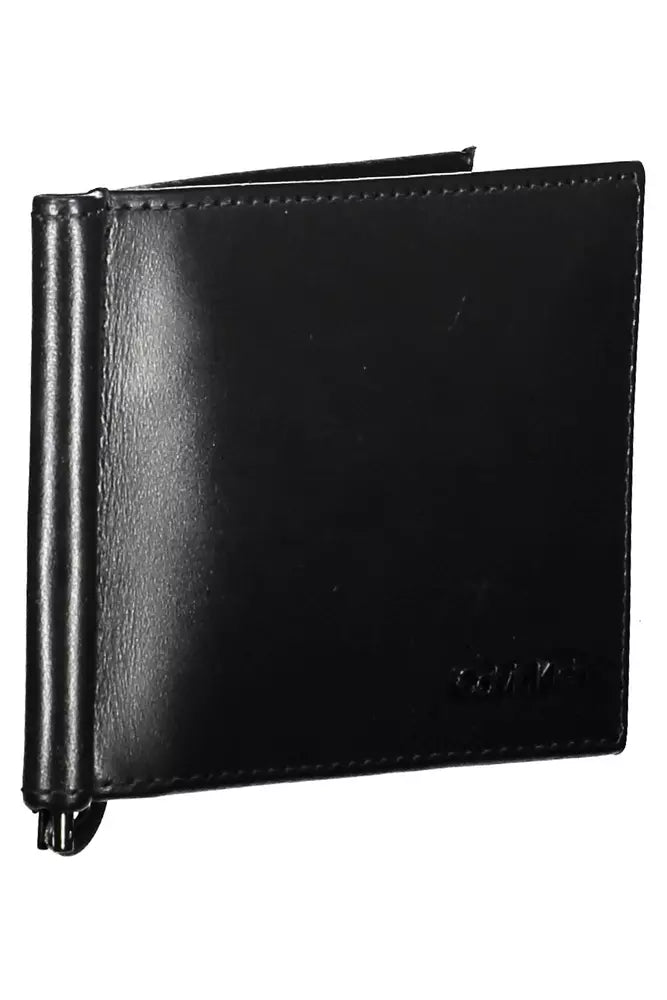 Black Leather Men Wallet - SEHABRANDS