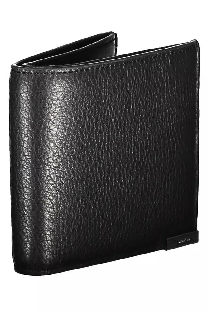 Black Leather Men Wallet - SEHABRANDS