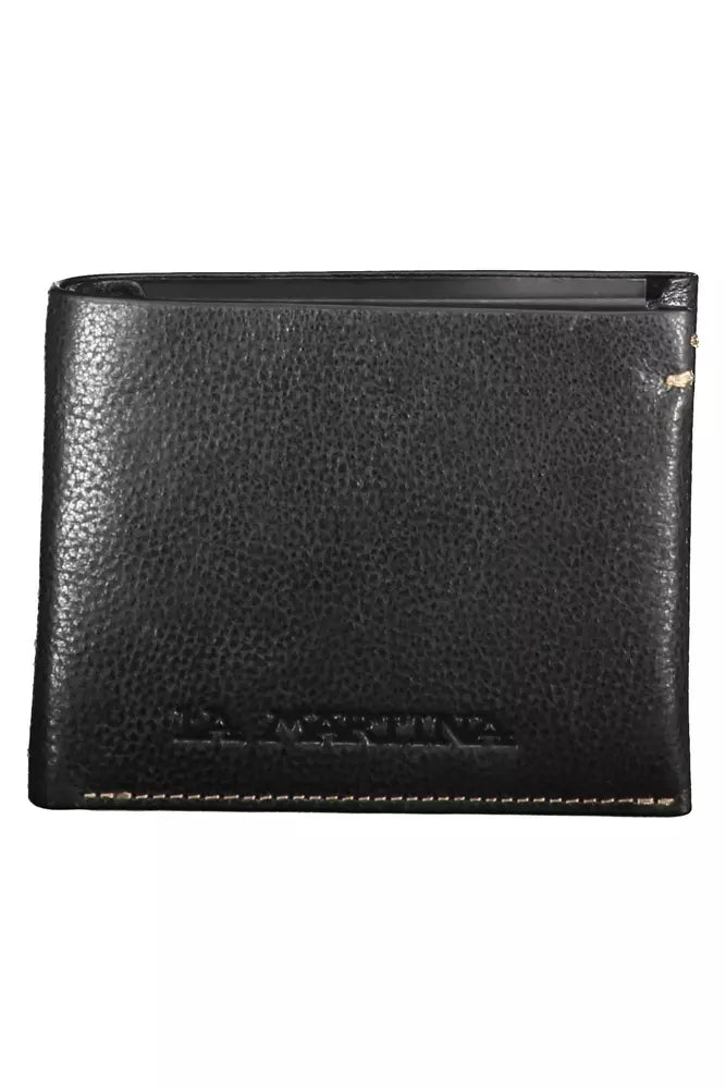 Black Leather Men Wallet - SEHABRANDS