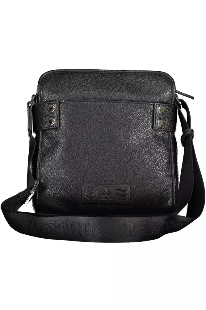 Black Polyethylene Men Shoulder Bag - SEHABRANDS