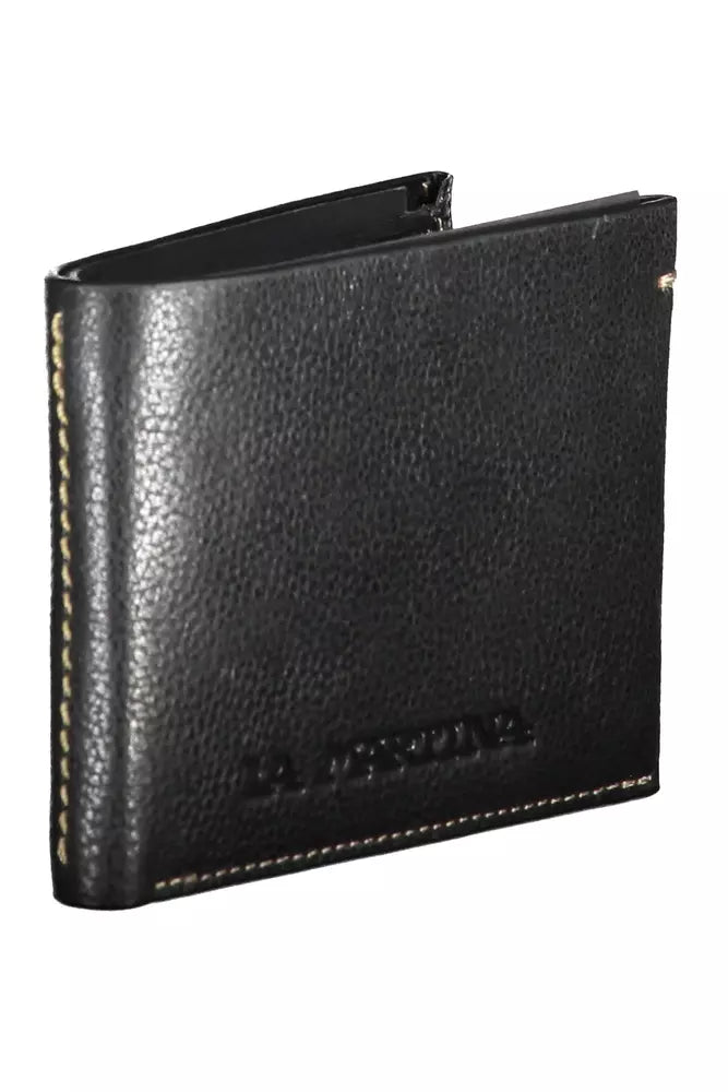 Black Leather Men Wallet - SEHABRANDS