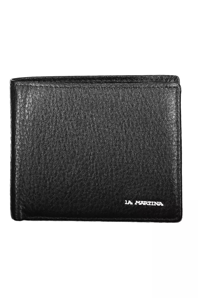 Black Leather Men Wallet - SEHABRANDS