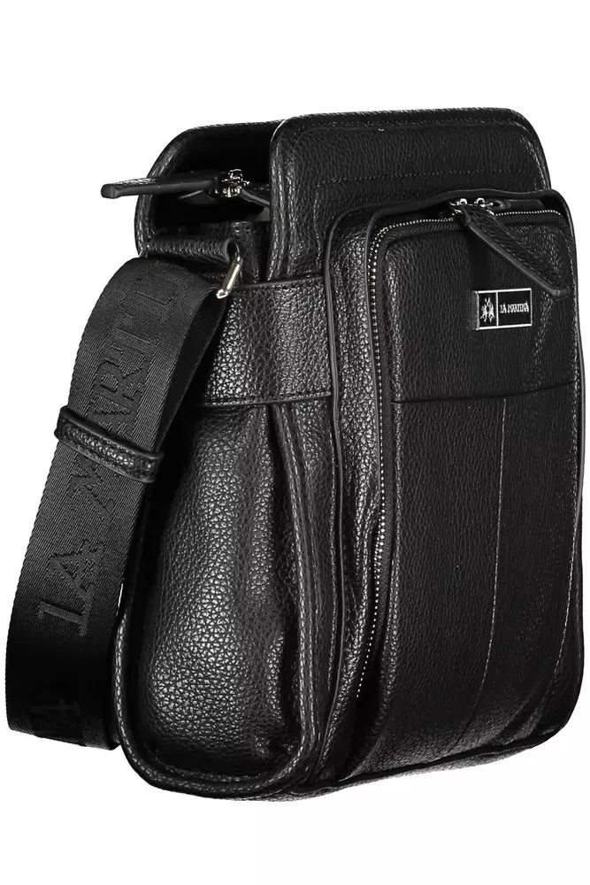 Black Polyethylene Men Shoulder Bag - SEHABRANDS