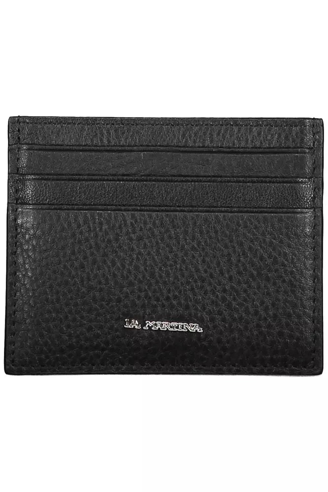 Black Leather Men Wallet - SEHABRANDS