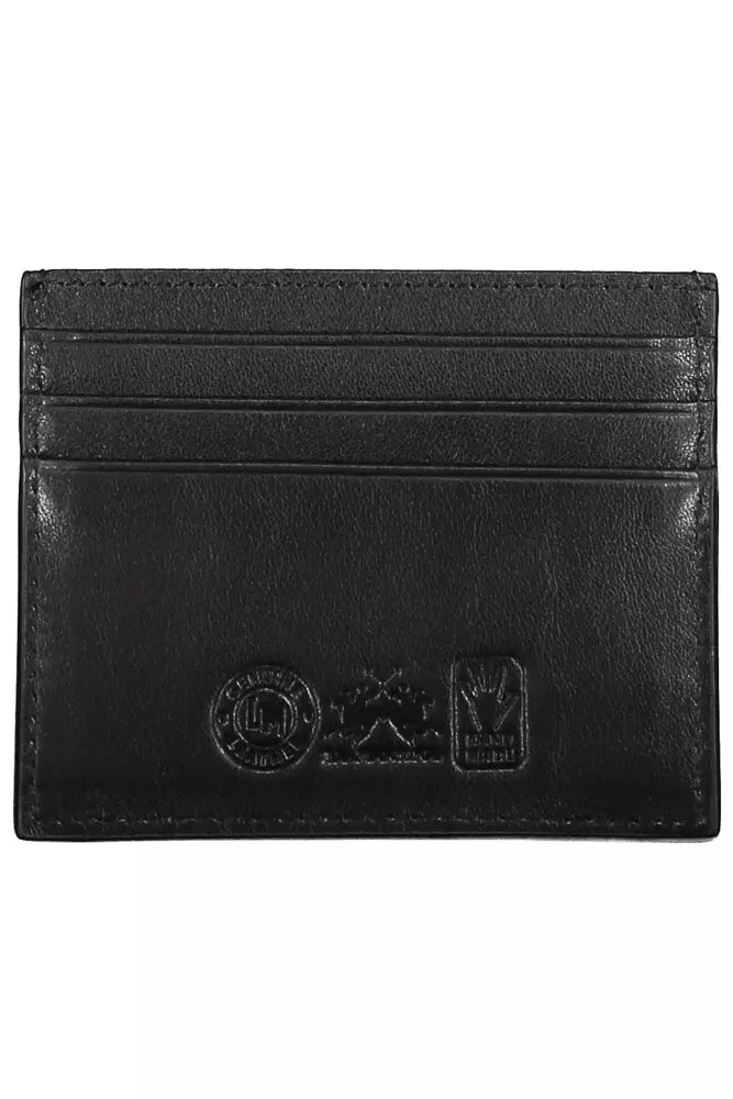 Black Leather Men Wallet - SEHABRANDS