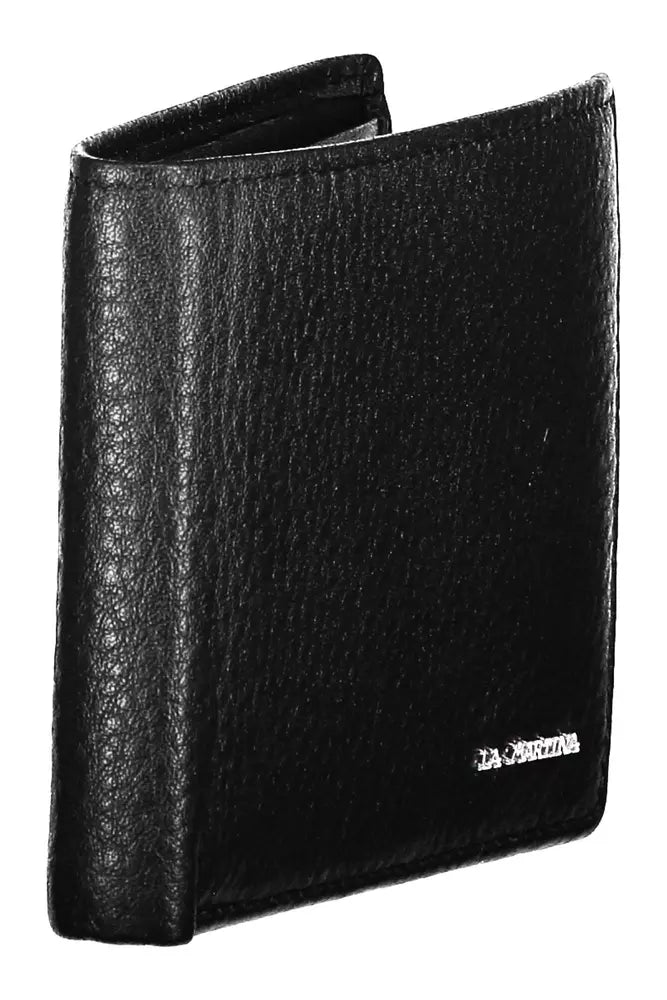 Black Leather Men Wallet - SEHABRANDS