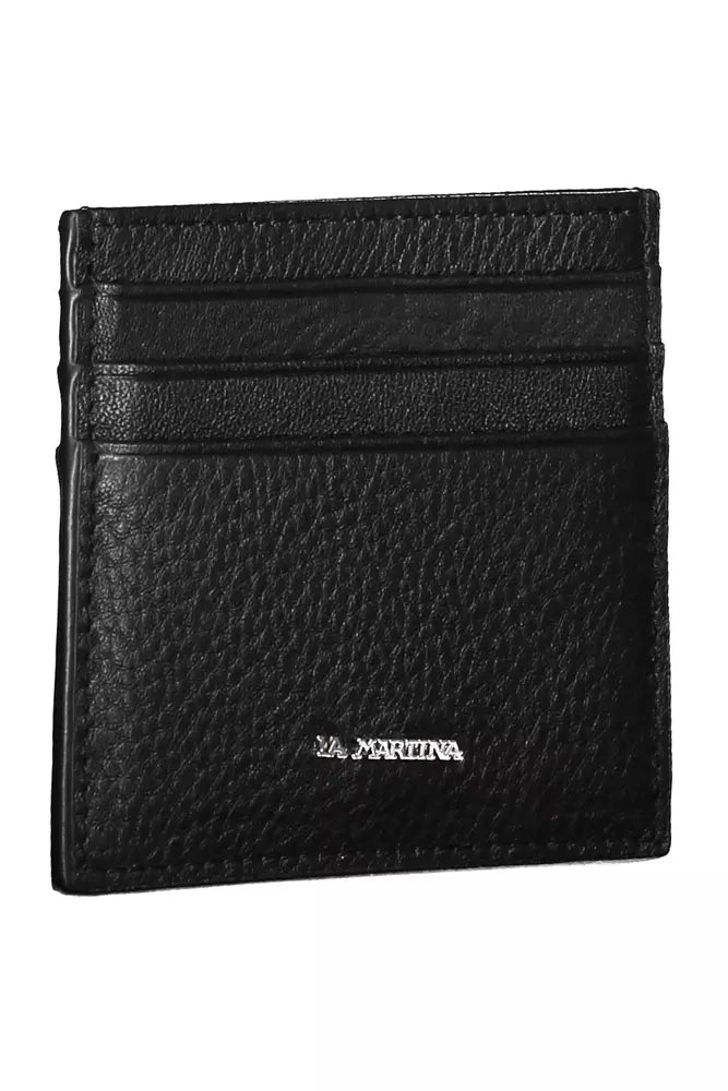 Black Leather Men Wallet - SEHABRANDS