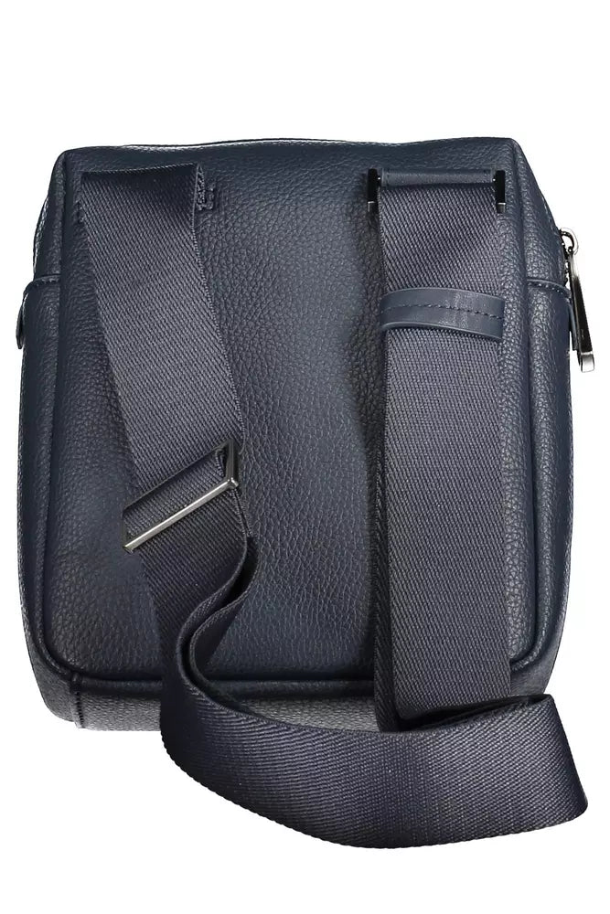 Blue Polyester Men Shoulder Bag - SEHABRANDS