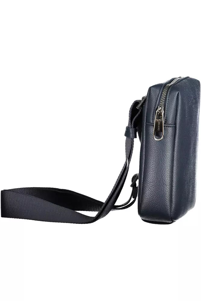 Blue Polyester Men Shoulder Bag - SEHABRANDS