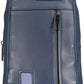 Blue Leather Men Shoulder Bag - SEHABRANDS