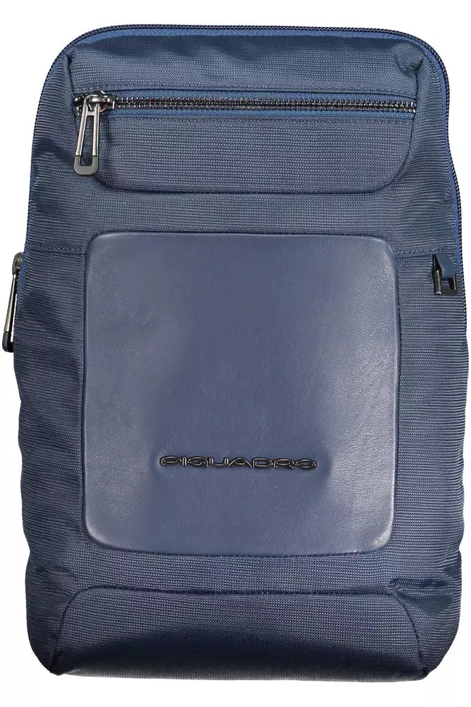 Blue Recycled Men Shoulder Bag - SEHABRANDS