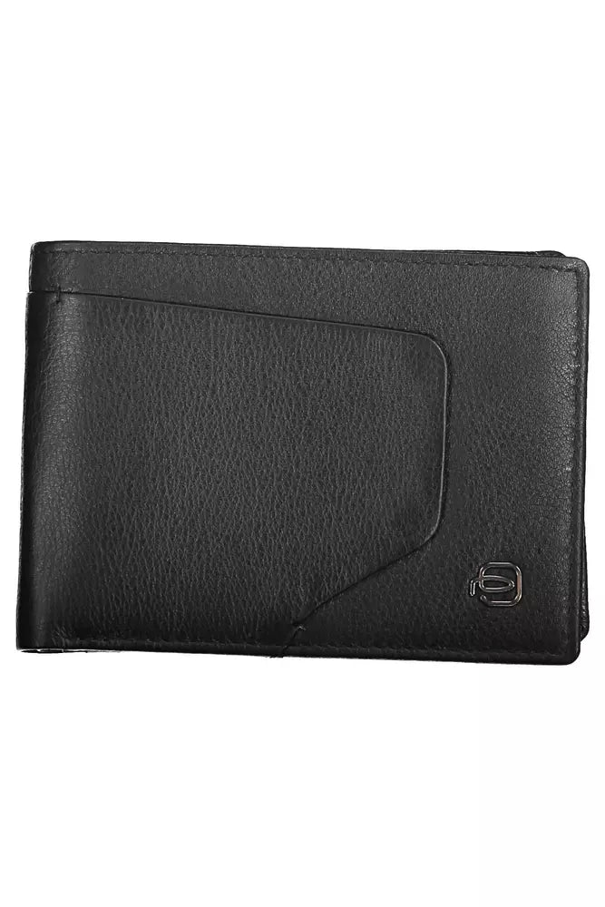 Black Leather Mens Wallet - SEHABRANDS