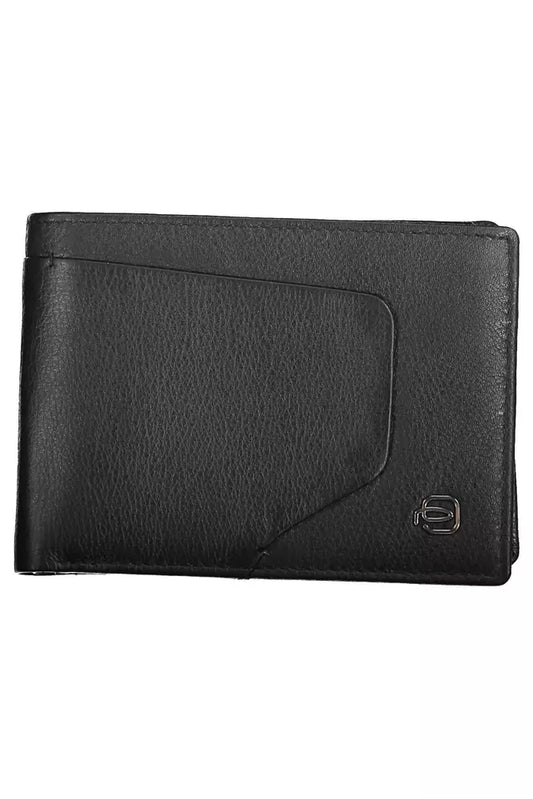 Black Leather Mens Wallet - SEHABRANDS