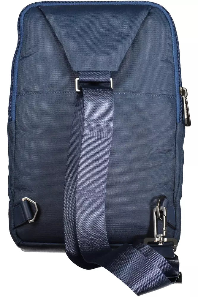 Blue Recycled Men Shoulder Bag - SEHABRANDS