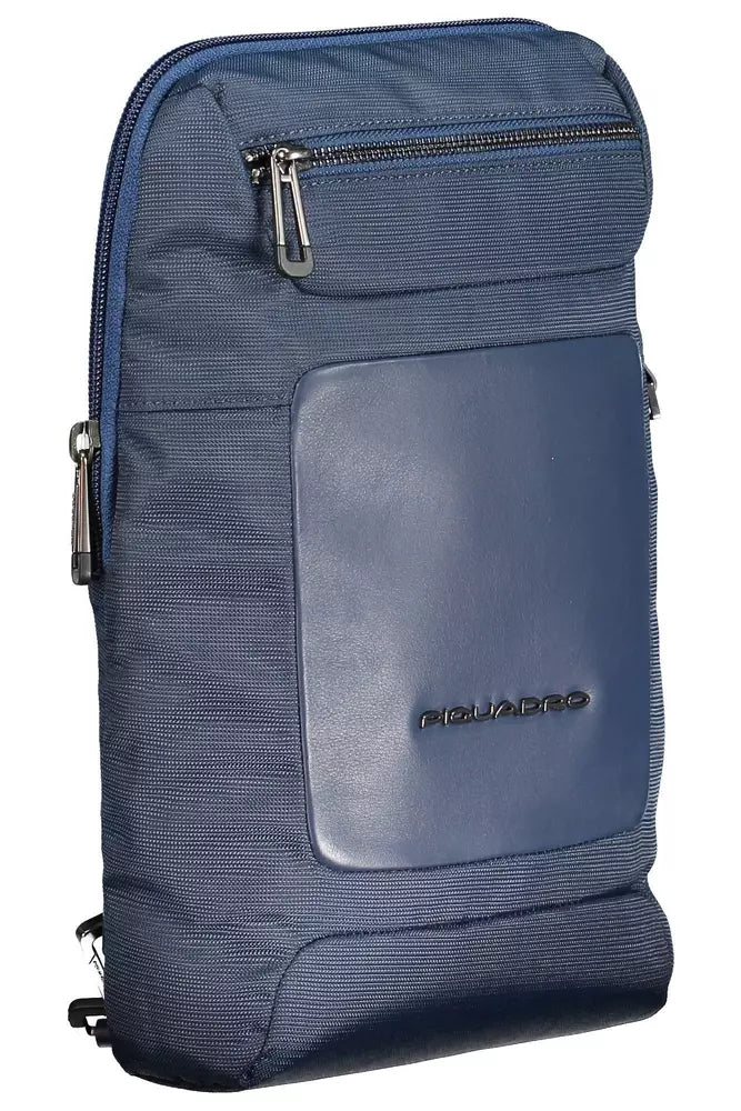 Blue Recycled Men Shoulder Bag - SEHABRANDS