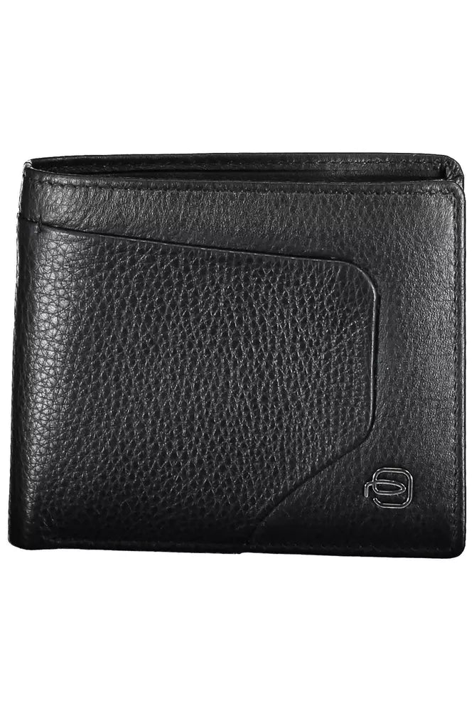 Black Leather Men Wallet - SEHABRANDS