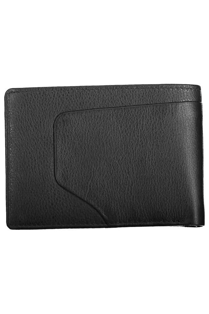 Black Leather Mens Wallet - SEHABRANDS