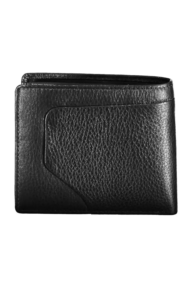 Black Leather Men Wallet - SEHABRANDS