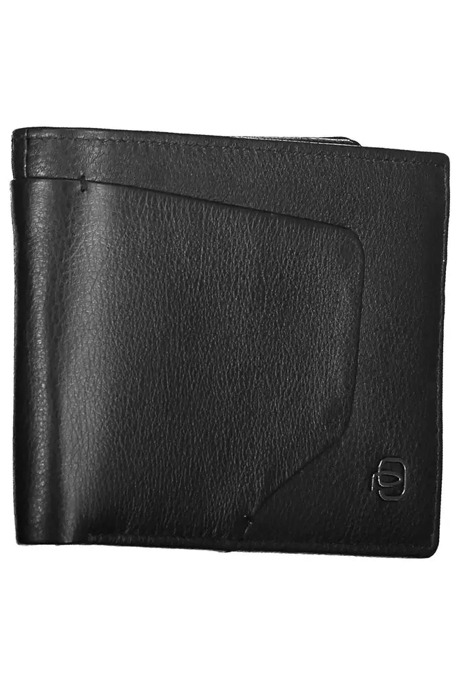 Black Leather Mens Wallet - SEHABRANDS