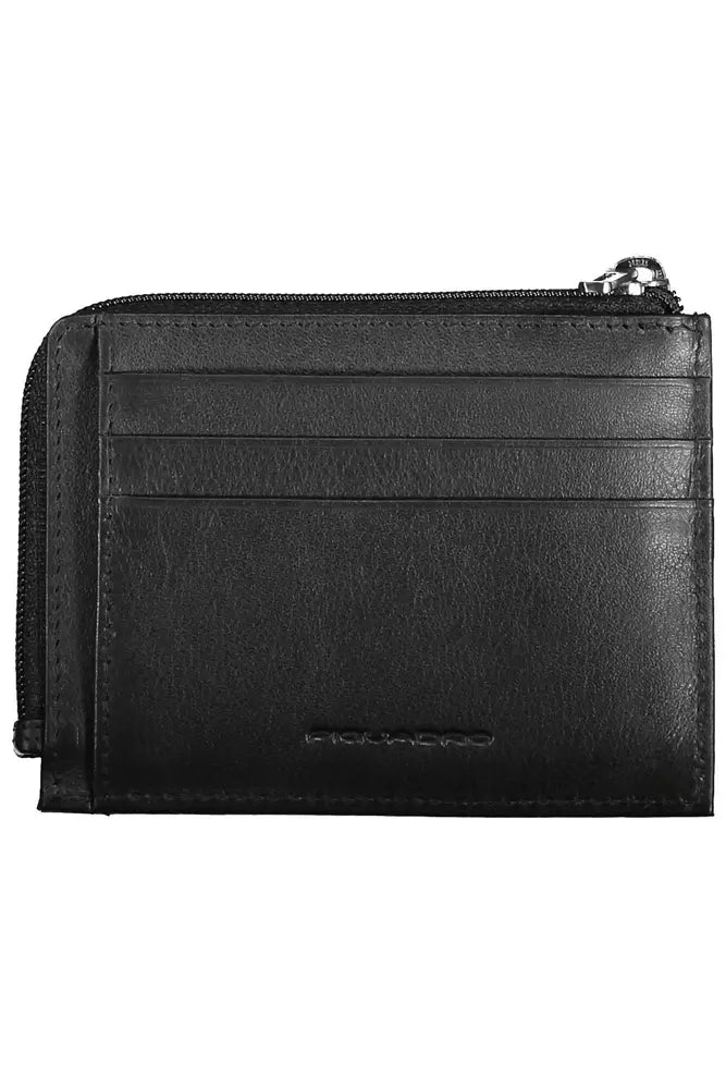 Black Leather Men Wallet - SEHABRANDS