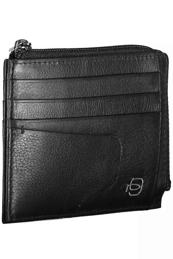 Black Leather Men Wallet - SEHABRANDS