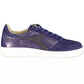 Blue Leather Women Sneaker - SEHABRANDS