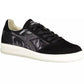 Black Leather Women Sneaker - SEHABRANDS