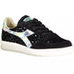 Black Leather Womens Sneaker - SEHABRANDS