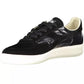 Black Leather Women Sneaker - SEHABRANDS