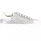 Silver Polyester Women Sneaker - SEHABRANDS