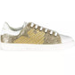 Gold Polyester Women Sneaker - SEHABRANDS