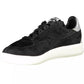 Black Leather Women Sneaker - SEHABRANDS