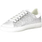 Silver Polyester Women Sneaker - SEHABRANDS