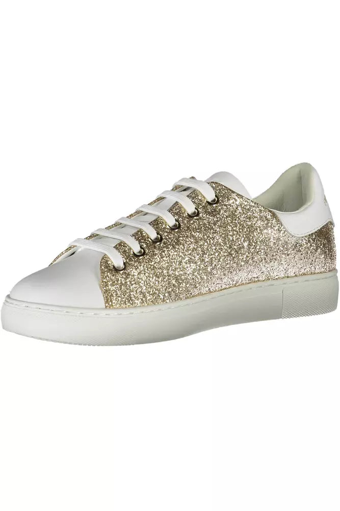 Gold Polyester Women Sneaker - SEHABRANDS