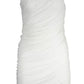 White Viscose Women Dress - SEHABRANDS