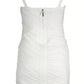 White Viscose Women Dress - SEHABRANDS