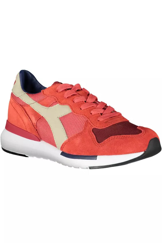 Red Leather Women Sneaker - SEHABRANDS