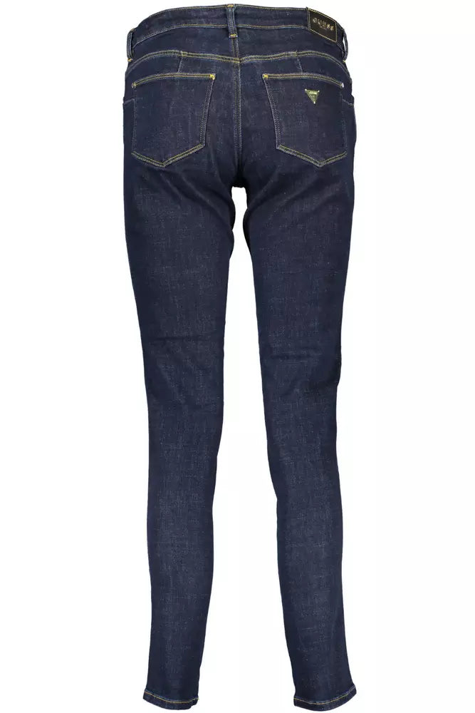 Blue Cotton Women Jeans - SEHABRANDS