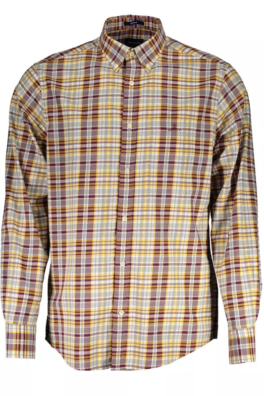 Purple Cotton Men Shirt - SEHABRANDS