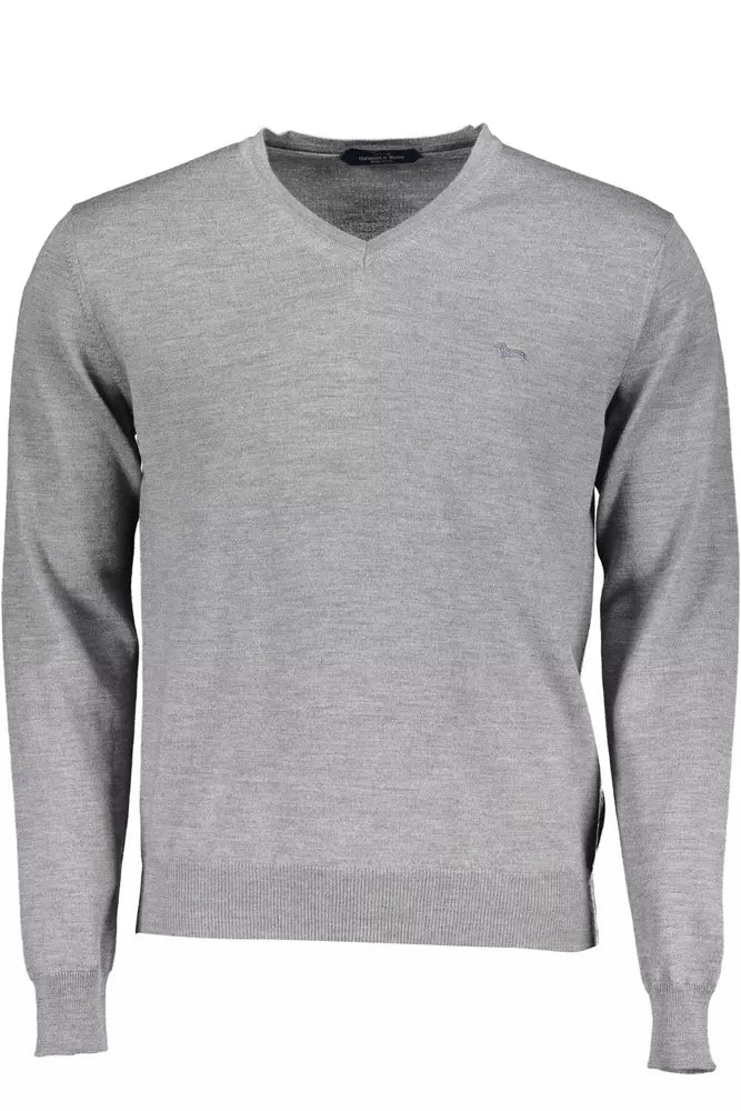 Gray Wool Men Sweater - SEHABRANDS