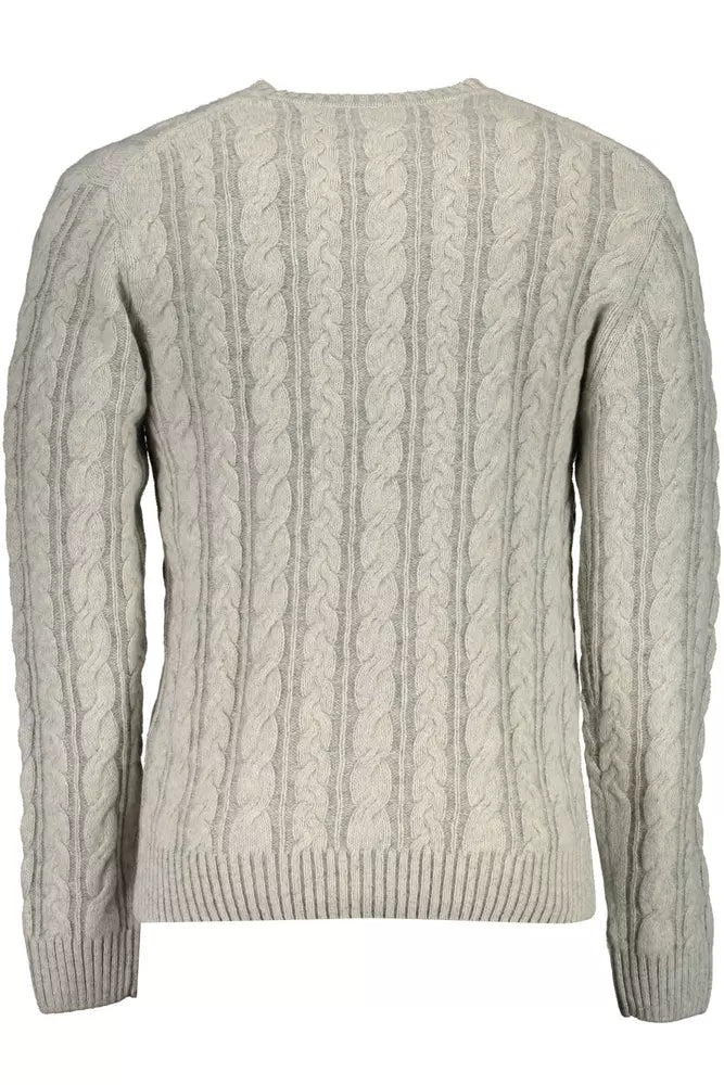 Gray Wool Men Sweater - SEHABRANDS