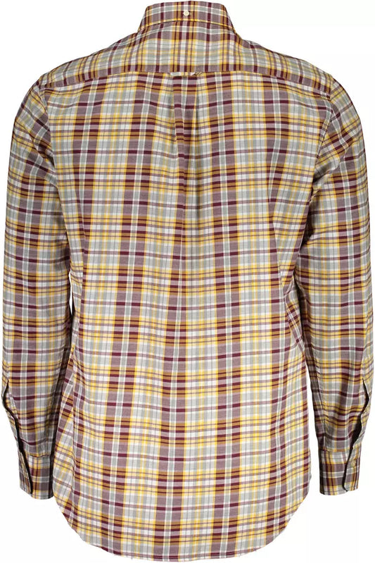 Purple Cotton Men Shirt - SEHABRANDS