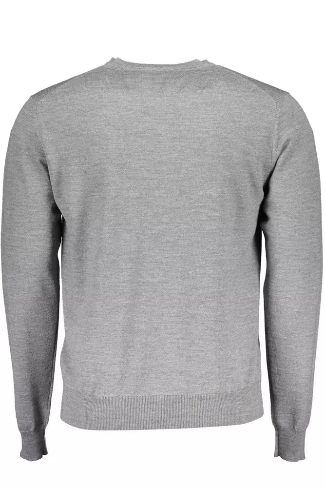 Gray Wool Men Sweater - SEHABRANDS