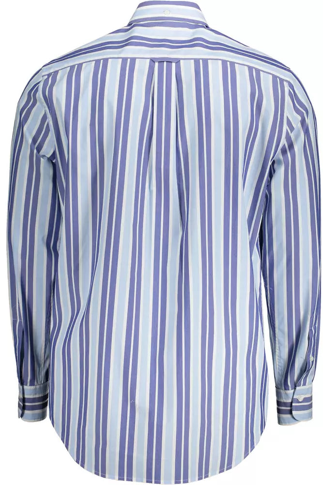 Light Blue Cotton Men Shirt - SEHABRANDS