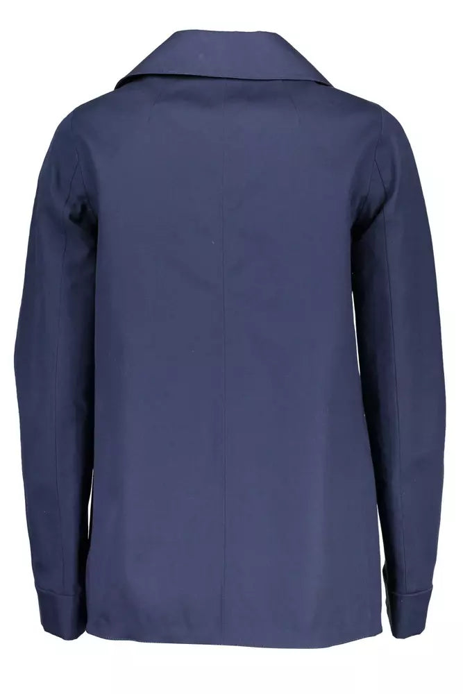 Blue Cotton Women Jacket - SEHABRANDS