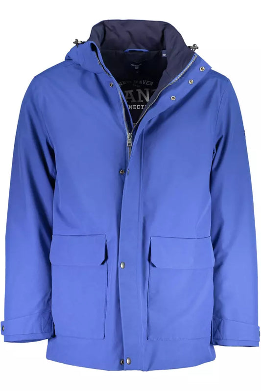 Blue Cotton Men Jacket - SEHABRANDS