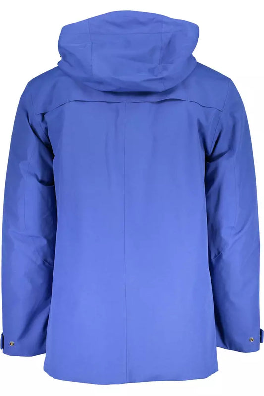 Blue Cotton Men Jacket - SEHABRANDS